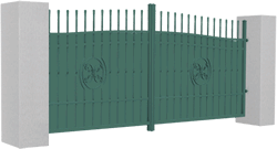 Schmuckzäune und Tore mit Sichtschutz